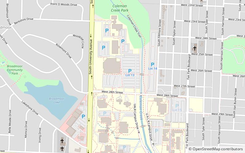 Jack Stephens Center location map