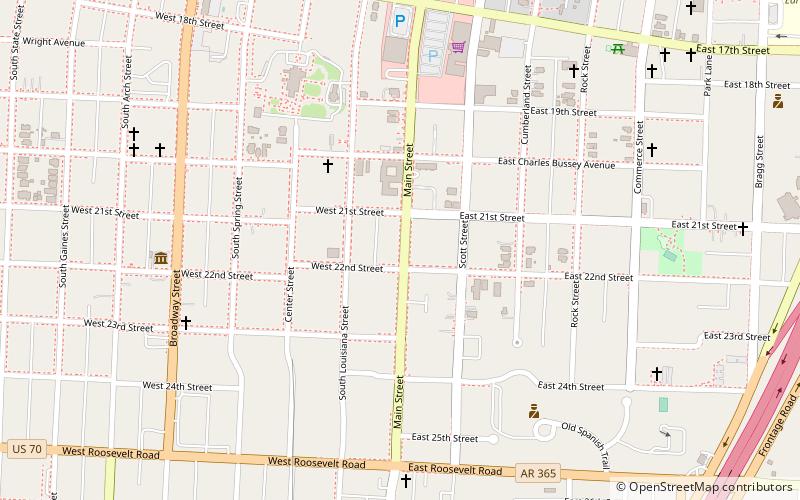 South Main Street Residential Historic District location map