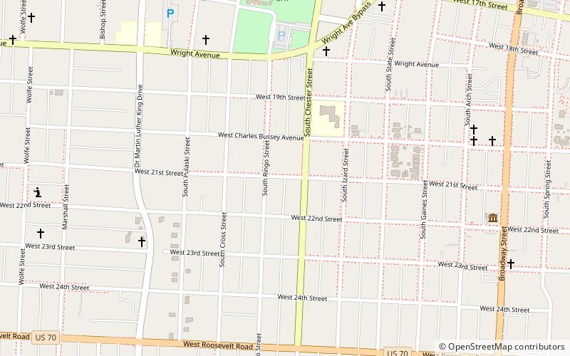 Paul Laurence Dunbar School Neighborhood Historic District location map
