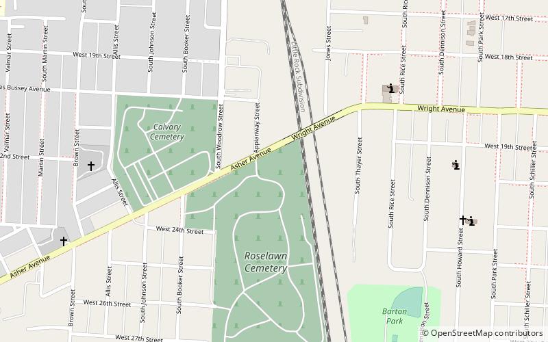 Roselawn Memorial Park Gatehouse location map