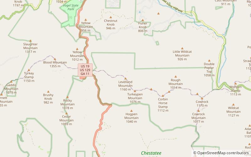 Levelland Mountain location map