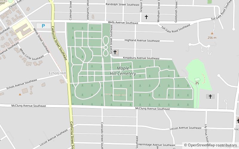 Maple Hill Cemetery location map