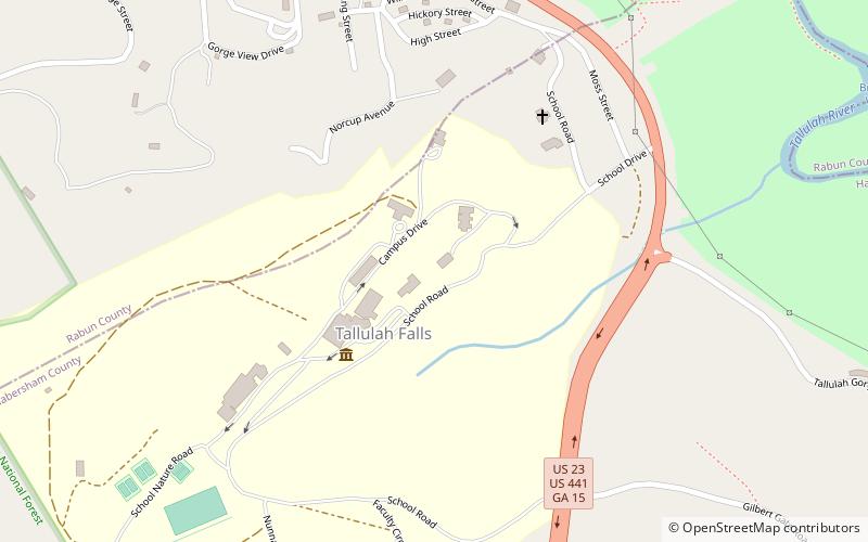 Tallulah Falls School location map