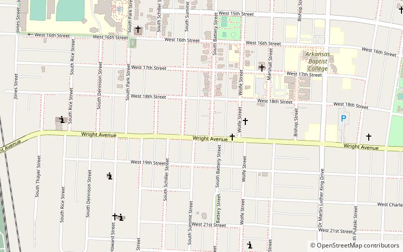 central high school neighborhood historic district little rock location map