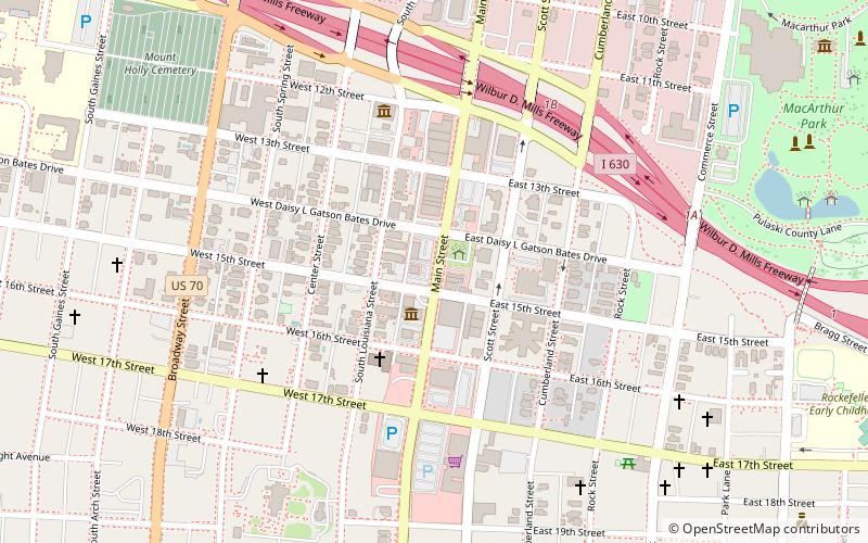 South Main Street Commercial Historic District location map