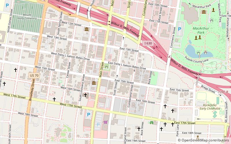 Augustus Garland House location map