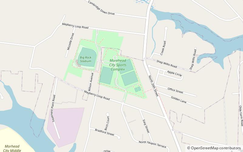 big rock stadium morehead city location map