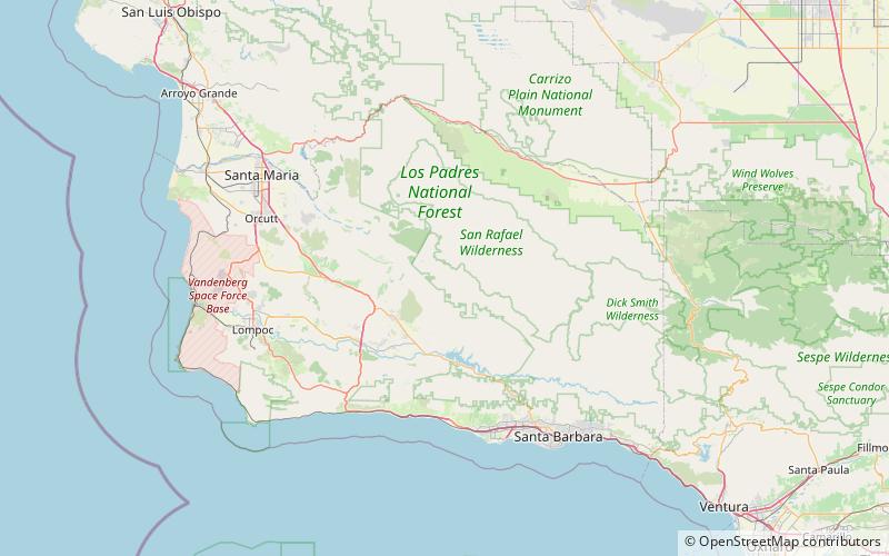 Figueroa Mountain location map