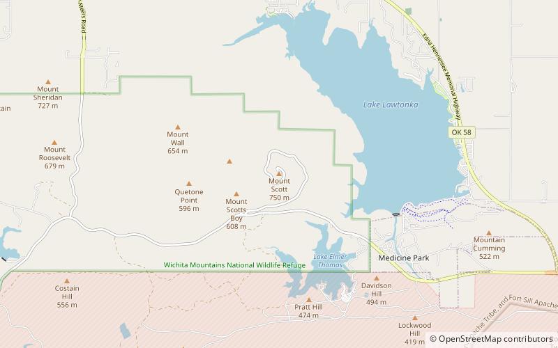 Mont Scott location map