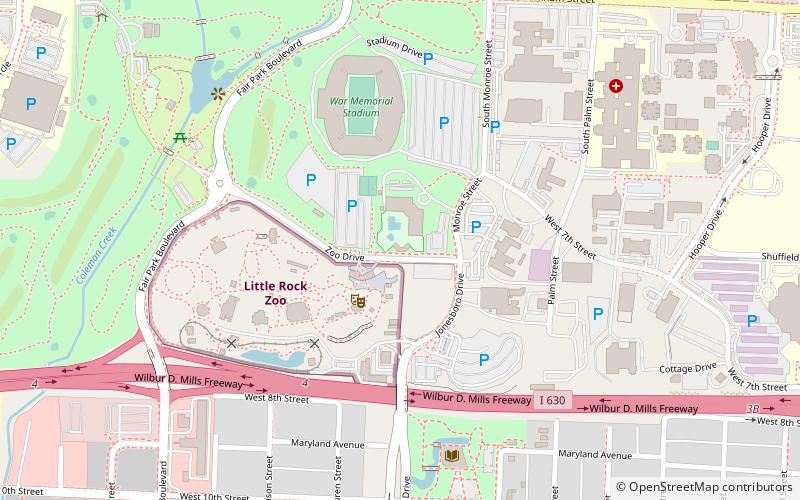 War Memorial Stadium location map