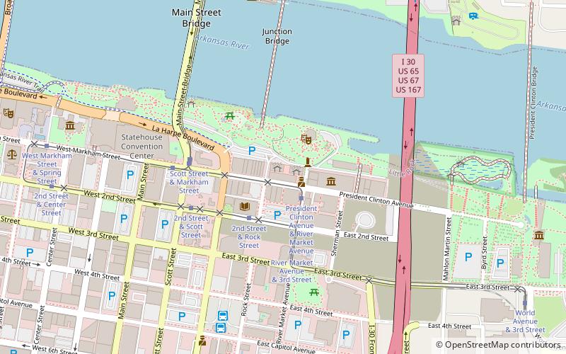 River Market District location map