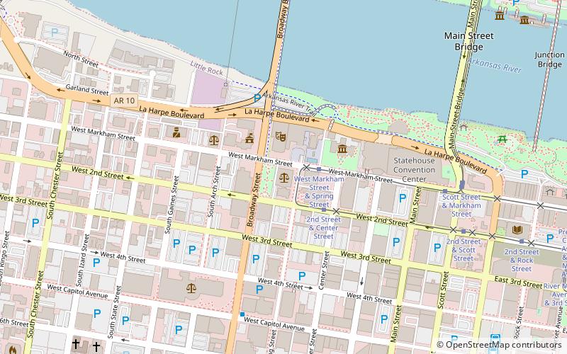 Pulaski County Courthouse location map