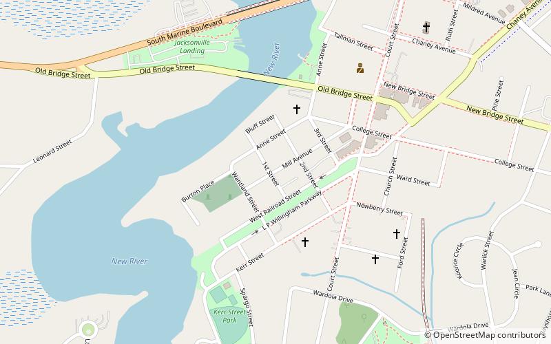 mill avenue historic district jacksonville location map