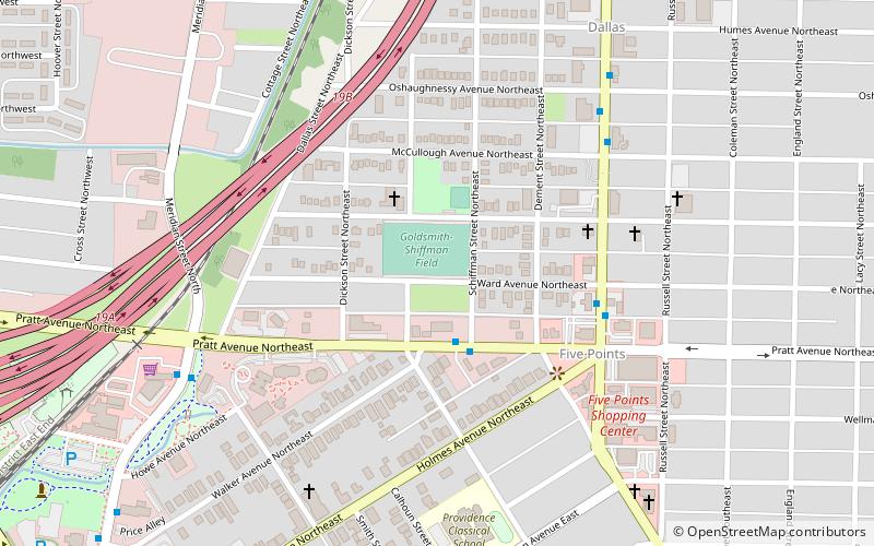 Goldsmith–Schiffman Field location map