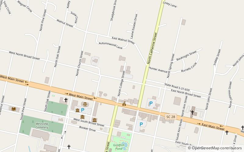 Walhalla Graded School location map