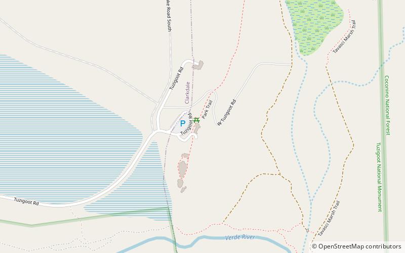 Tuzigoot National Monument location map