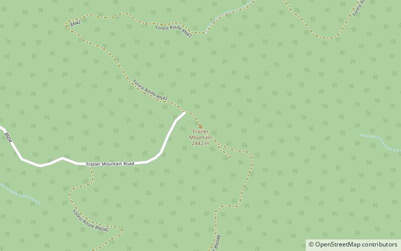 Frazier Mountain location map