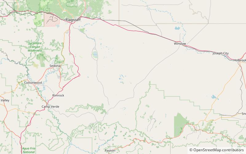 long lake coconino national forest location map