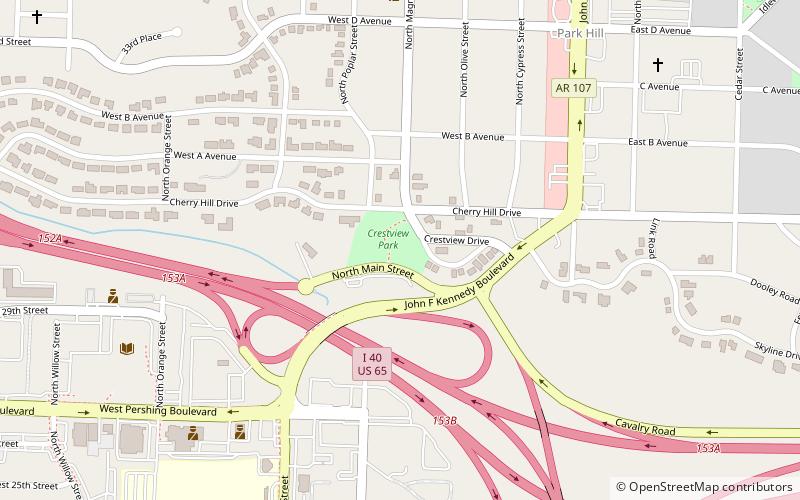 Crestview Park location map