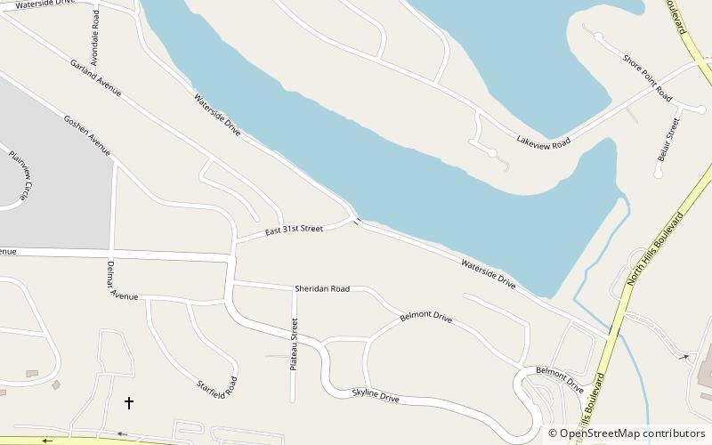 Waterside Street Bridge location map