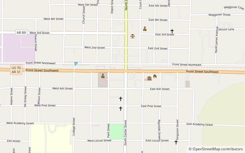 Joe P. Eagle and D. R. Boone Building location map