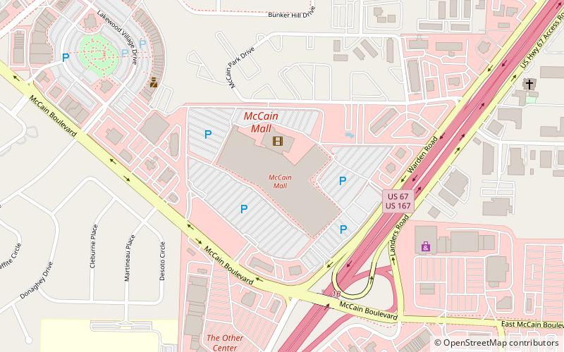 McCain Mall location map