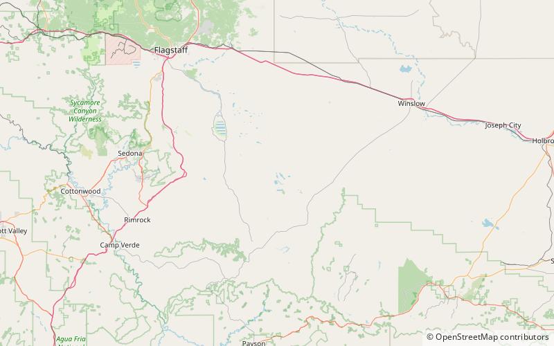 soldiers lake coconino national forest location map