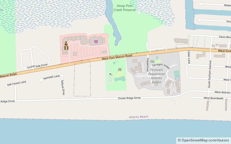 Atlantic Beach Town Park location map