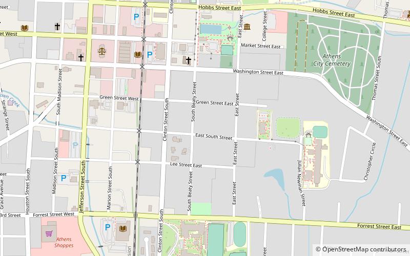 Robert Beaty Historic District location map