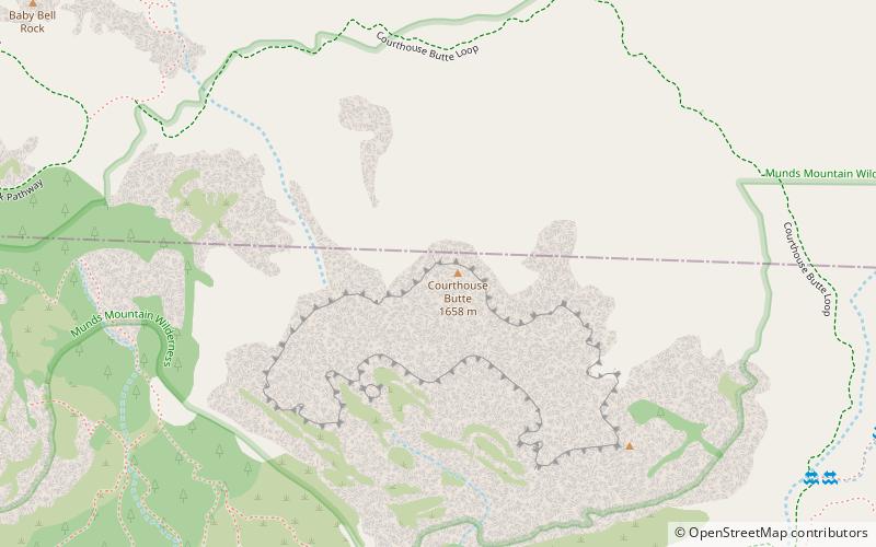 Courthouse Butte location map