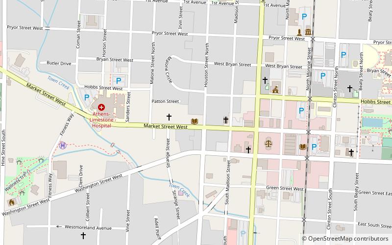 Houston Memorial Library location map