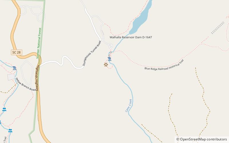 Issaqueena Falls location map