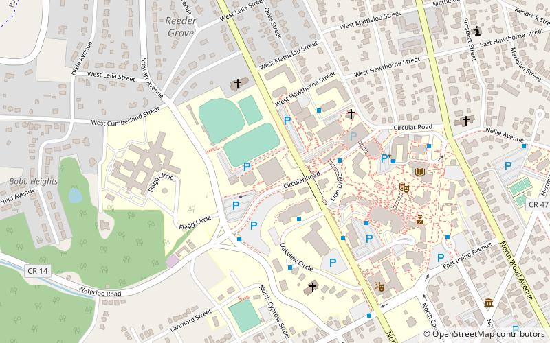 Flowers Hall location map