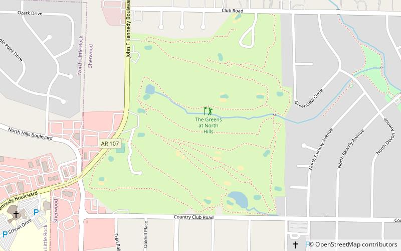 The Greens At North Hills location map