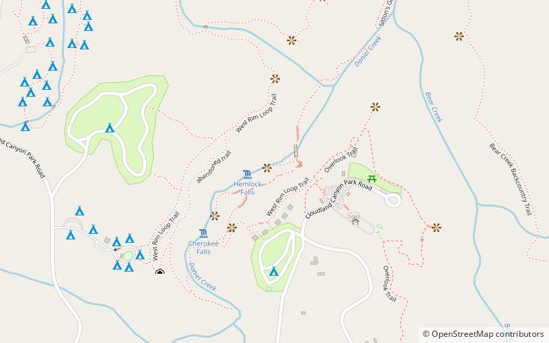 Hemlock Falls location map