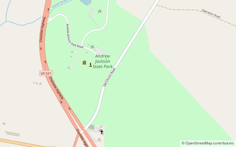 Andrew Jackson State Park location map