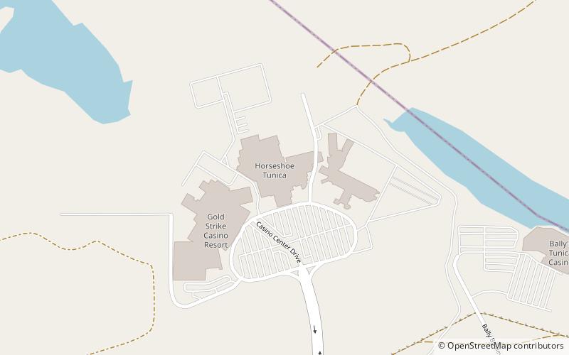 Horseshoe Casino Tunica location map