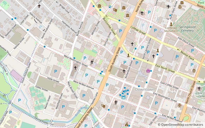 Downtown Baptist Church location map