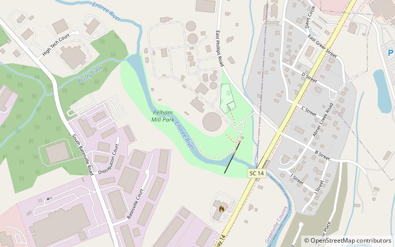 Pelham Mills Site location map
