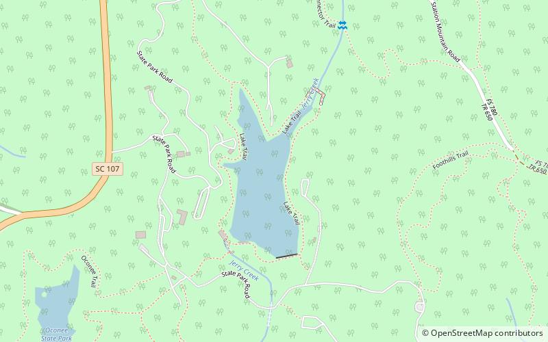 Oconee State Park location map