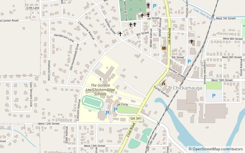 Gordon-Lee Mansion location map