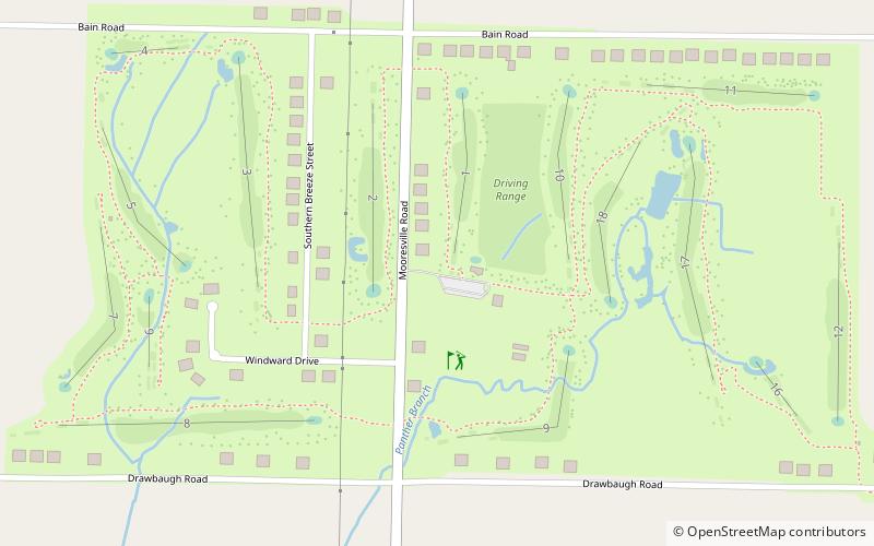 Southern Gayles Golf Course location map