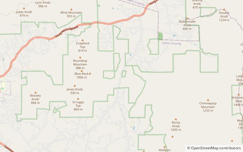 track rock foret nationale de chattahoochee oconee location map