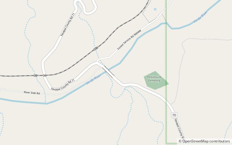 Perkinsville Bridge location map