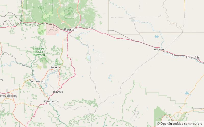 kinnikinick lake coconino national forest location map