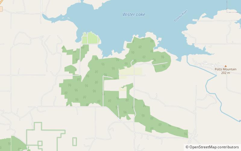 Lake Wister State Park location map