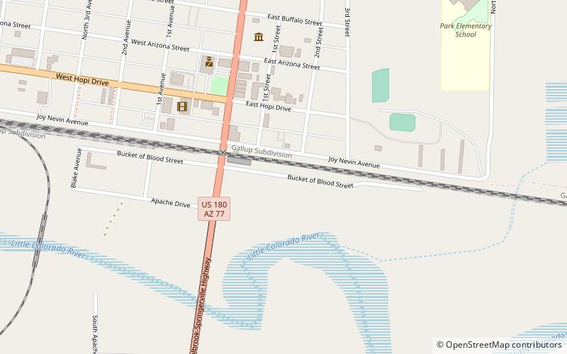Bucket of Blood Street location map