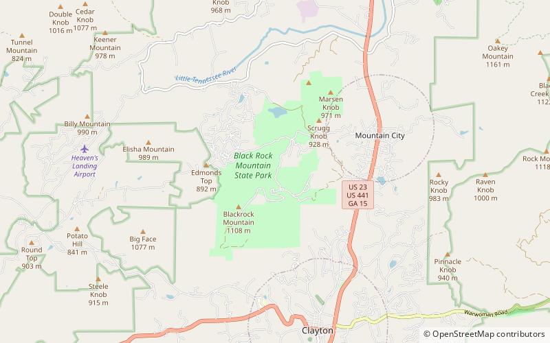 Ada-Hi Falls location map