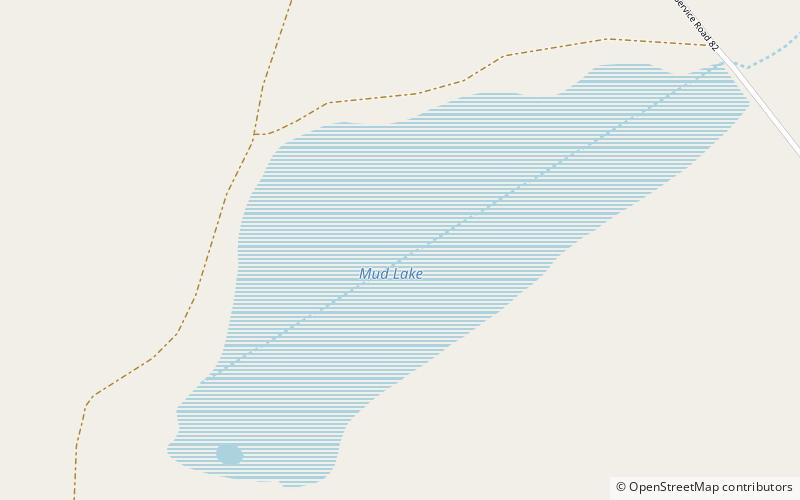 mud lake coconino national forest location map