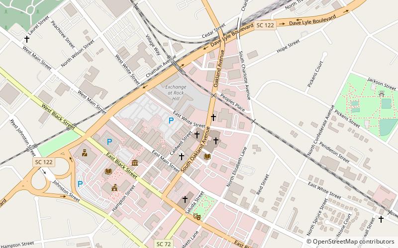 Rock Hill Downtown Historic District location map
